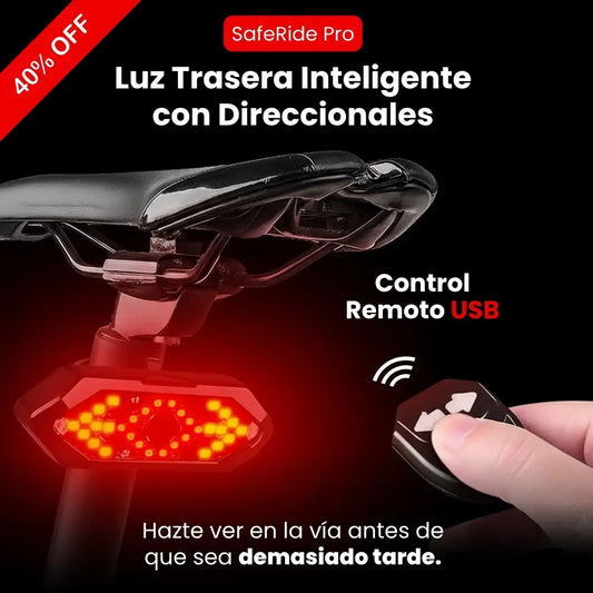 SafeRide Pro - Luz Trasera Inteligente para Bicicleta con Direccionales