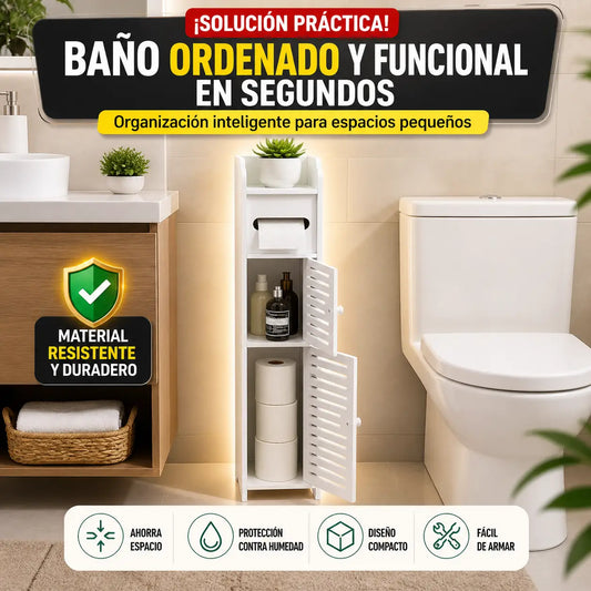Gabinete de Baño Vertical Compacto