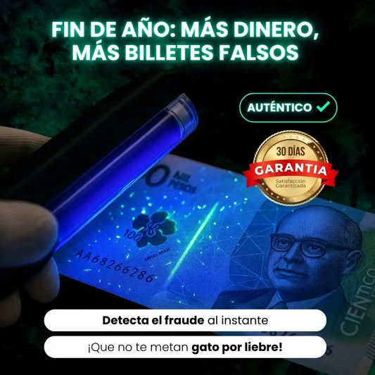 SafeCash™ Detector Portátil de Billetes Falsos UV