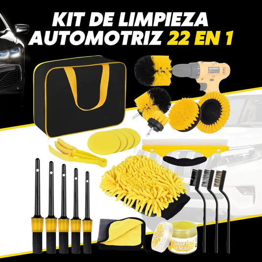 Kit de Limpieza Automotriz 22 en 1